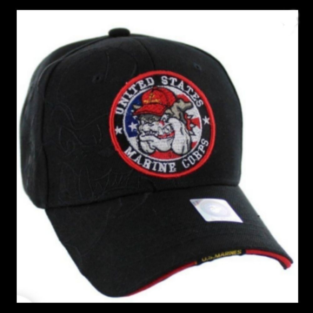 Marines Baseball Cap Bulldog Chesty US Military Marines Veteran Best Seller NEW